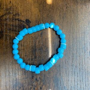 Blue Beaded Bracelet